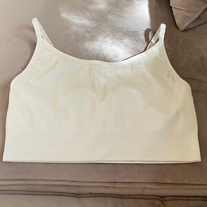 Women's beige sports bra by DSG